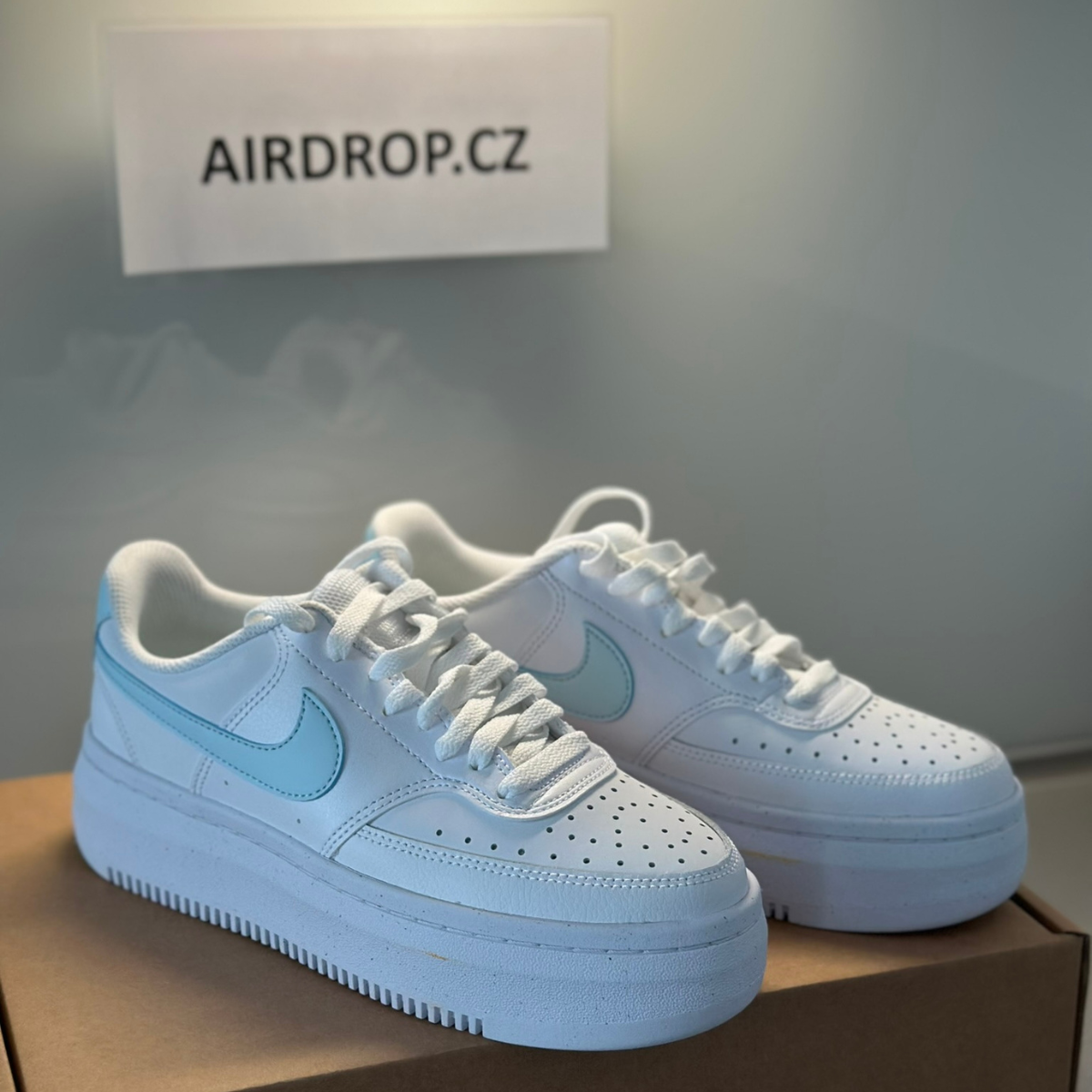 Nike Court Vision Alta White Glacier Blue